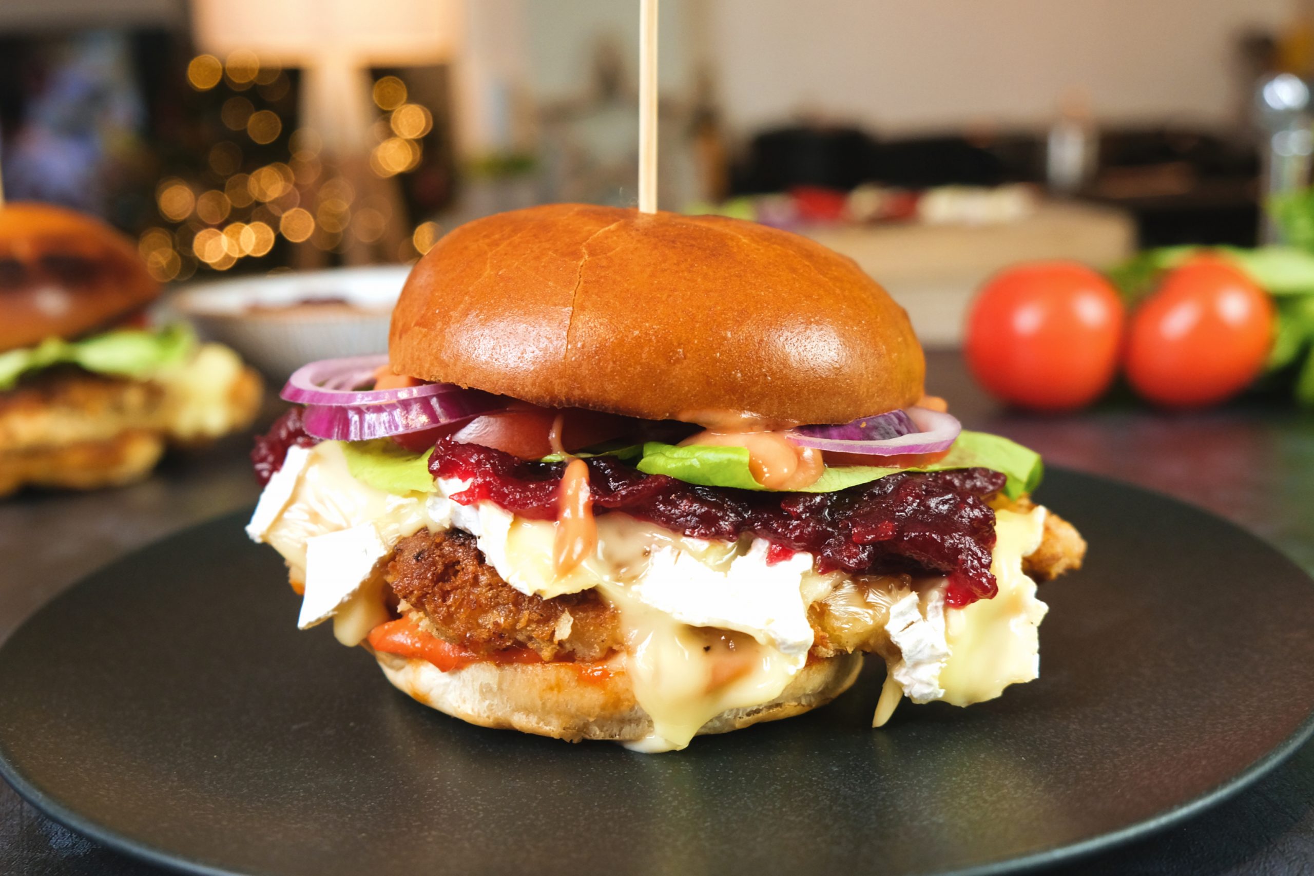 Chicken, Cranberry &amp; Camembert Burger - The Good Bite